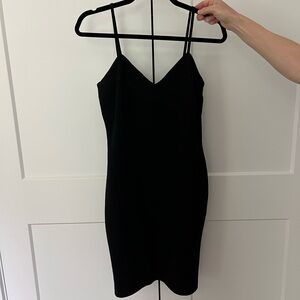 St. John Black Sheath Mini Dress